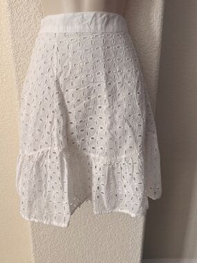 White Eyelet Skirt